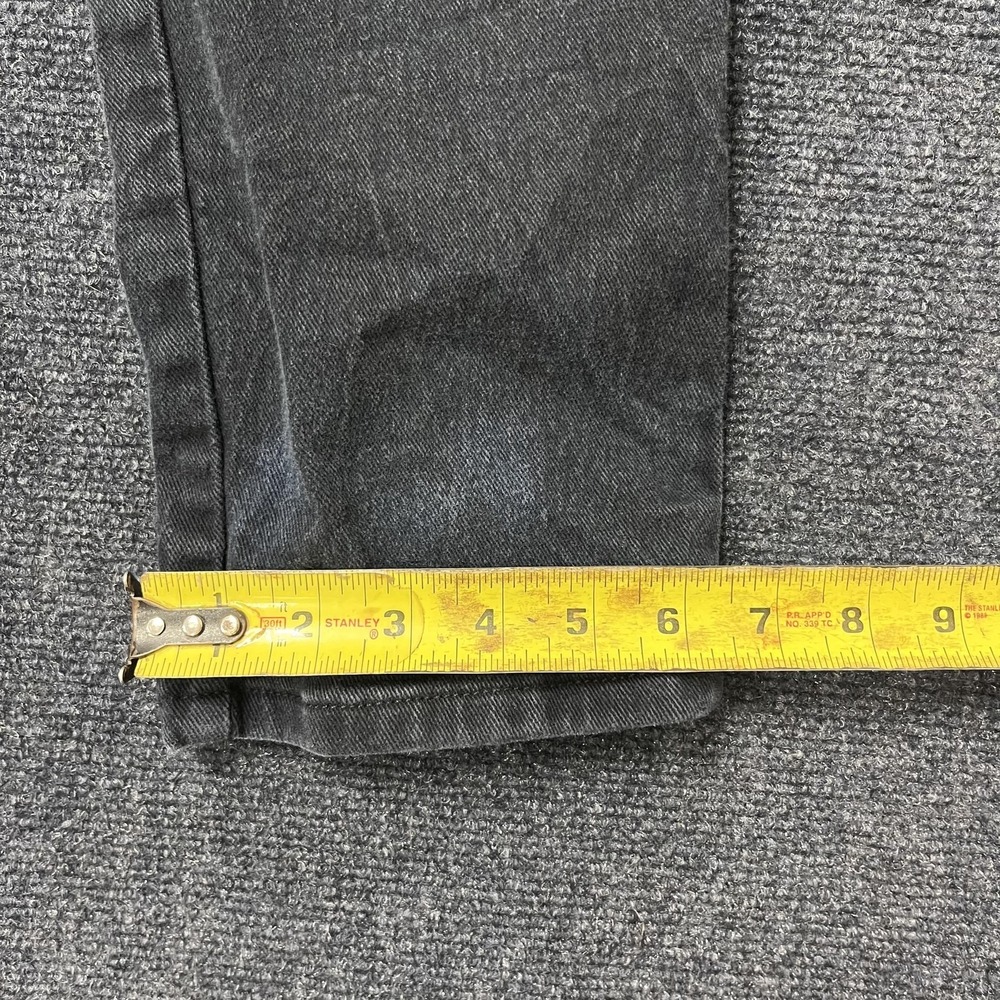 Vintage 90s Levi's 912 Jeans Kids 14‎ Slim Fit Black Tapered Leg Denim USA - Picture 10 of 11